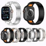 H型快速釋放蝴蝶扣不鏽鋼錶帶，適用於 Apple Watch 44mm / 45mm / 46mm / 49mm，適用於 Apple Watch 42mm / 41mm / 40mm / 38mm