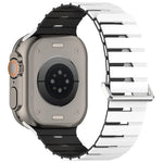 Melodica-Style Magnetic Dual-Color Silicone Watch Band, For Apple Watch 46mm / 49mm / 45mm / 44mm, For Apple Watch 42mm / 41mm / 40mm / 38mm