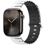 Melodica-Style Magnetic Dual-Color Silicone Watch Band, For Apple Watch 46mm / 49mm / 45mm / 44mm, For Apple Watch 42mm / 41mm / 40mm / 38mm