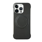 無框皮革紋PC MagSafe手機殼，適用於iPhone 14 Plus、iPhone 14、iPhone 14 Pro、iPhone 14 Pro Max、iPhone 13 Pro Max、iPhone 13 Pro
