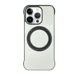 無框皮革紋PC MagSafe手機殼，適用於iPhone 14 Plus、iPhone 14、iPhone 14 Pro、iPhone 14 Pro Max、iPhone 13 Pro Max、iPhone 13 Pro
