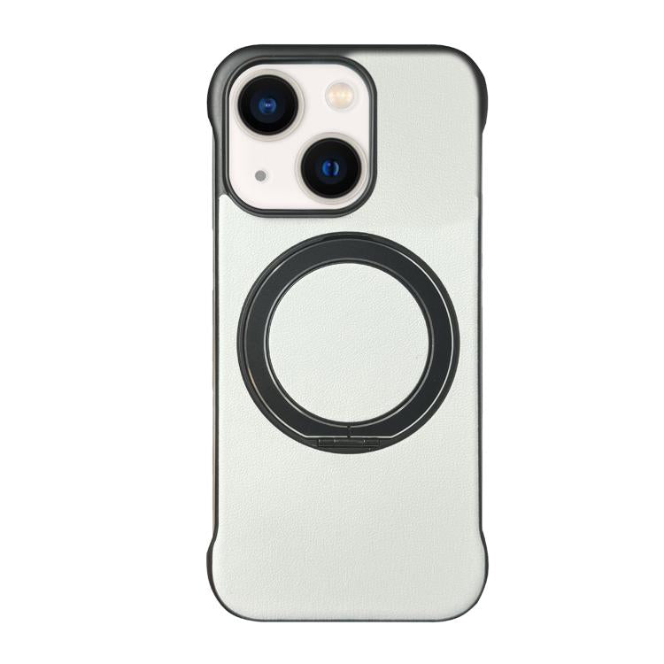 無框皮革紋PC MagSafe手機殼，適用於iPhone 14 Plus、iPhone 14、iPhone 14 Pro、iPhone 14 Pro Max、iPhone 13 Pro Max、iPhone 13 Pro
