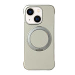無框皮革紋PC MagSafe手機殼，適用於iPhone 14 Plus、iPhone 14、iPhone 14 Pro、iPhone 14 Pro Max、iPhone 13 Pro Max、iPhone 13 Pro