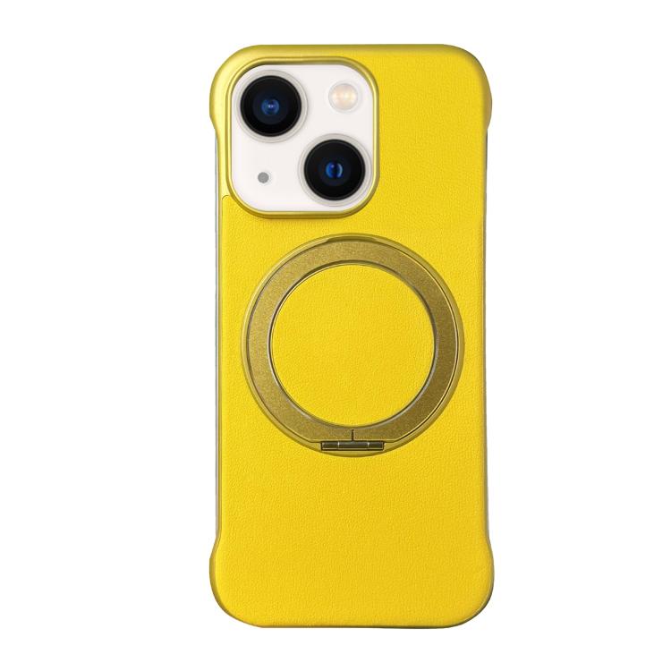 無框皮革紋PC MagSafe手機殼，適用於iPhone 14 Plus、iPhone 14、iPhone 14 Pro、iPhone 14 Pro Max、iPhone 13 Pro Max、iPhone 13 Pro