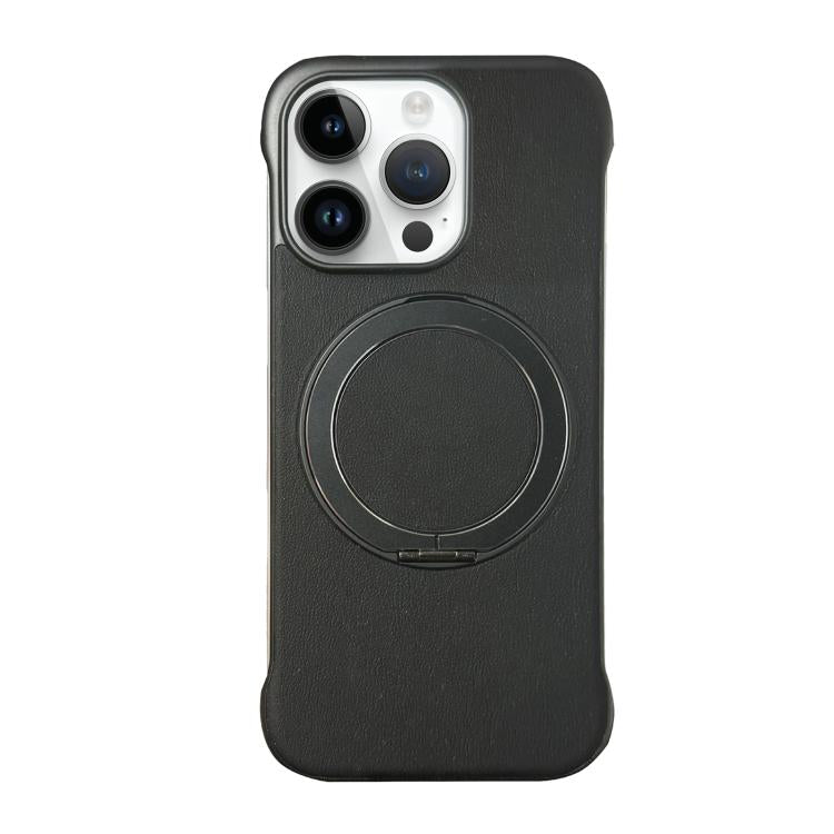 無框皮革紋PC MagSafe手機殼，適用於iPhone 14 Plus、iPhone 14、iPhone 14 Pro、iPhone 14 Pro Max、iPhone 13 Pro Max、iPhone 13 Pro