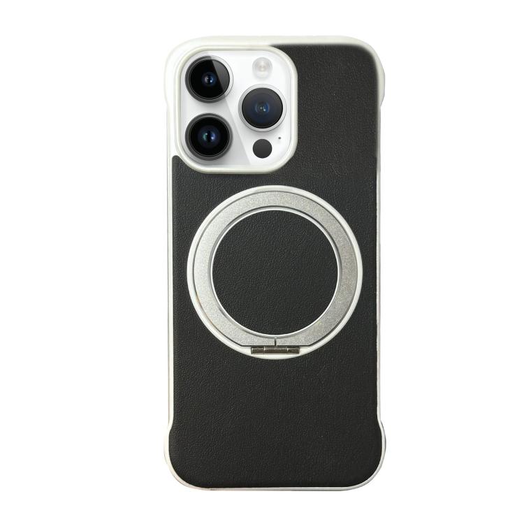 無框皮革紋PC MagSafe手機殼，適用於iPhone 14 Plus、iPhone 14、iPhone 14 Pro、iPhone 14 Pro Max、iPhone 13 Pro Max、iPhone 13 Pro