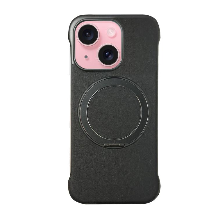 無框皮革紋PC MagSafe手機殼，適用於iPhone 16 Plus、iPhone 16、iPhone 15 Pro Max、iPhone 15 Pro、iPhone 15 Plus、iPhone 15
