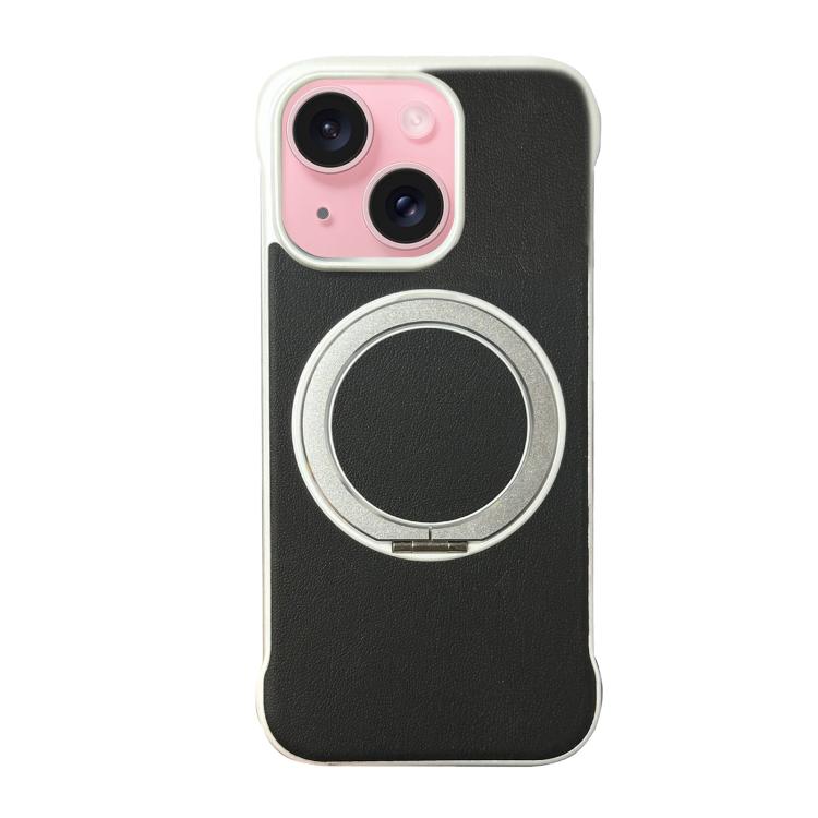 無框皮革紋PC MagSafe手機殼，適用於iPhone 16 Plus、iPhone 16、iPhone 15 Pro Max、iPhone 15 Pro、iPhone 15 Plus、iPhone 15