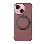 無框皮革紋PC MagSafe手機殼，適用於iPhone 16 Plus、iPhone 16、iPhone 15 Pro Max、iPhone 15 Pro、iPhone 15 Plus、iPhone 15
