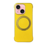 無框皮革紋PC MagSafe手機殼，適用於iPhone 16 Plus、iPhone 16、iPhone 15 Pro Max、iPhone 15 Pro、iPhone 15 Plus、iPhone 15
