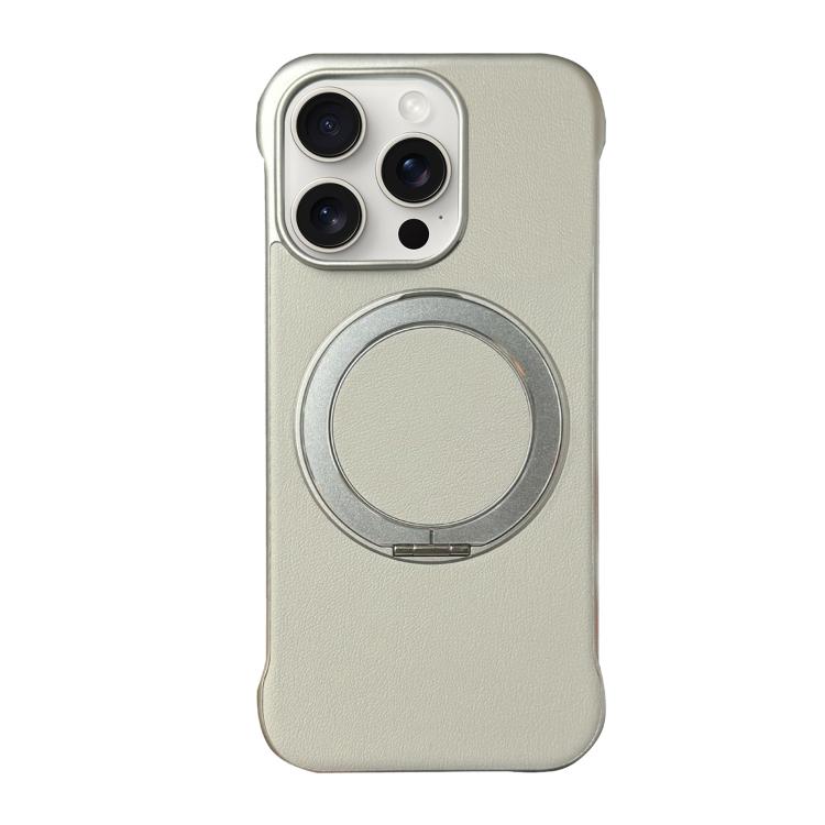 無框皮革紋PC MagSafe手機殼，適用於iPhone 16 Plus、iPhone 16、iPhone 15 Pro Max、iPhone 15 Pro、iPhone 15 Plus、iPhone 15