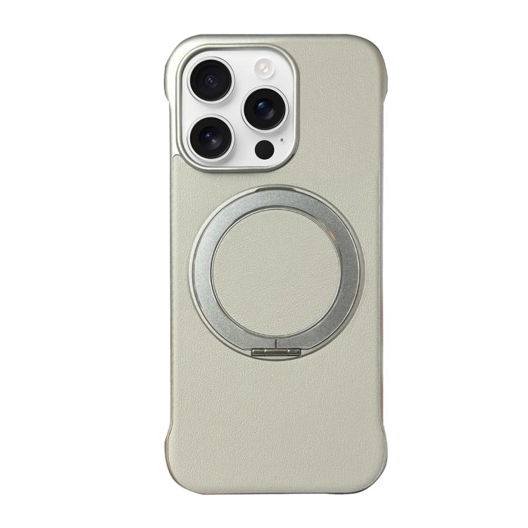 無框皮革紋PC MagSafe手機殼，適用於iPhone 17 Pro Max、iPhone 17 Pro、iPhone 17、iPhone Air、iPhone 16 Pro Max、iPhone 16 Pro