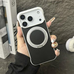 無框皮革紋PC MagSafe手機殼，適用於iPhone 17 Pro Max、iPhone 17 Pro、iPhone 17、iPhone Air、iPhone 16 Pro Max、iPhone 16 Pro