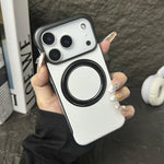 無框皮革紋PC MagSafe手機殼，適用於iPhone 17 Pro Max、iPhone 17 Pro、iPhone 17、iPhone Air、iPhone 16 Pro Max、iPhone 16 Pro