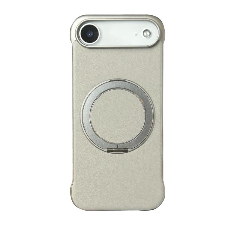 無框皮革紋PC MagSafe手機殼，適用於iPhone 17 Pro Max、iPhone 17 Pro、iPhone 17、iPhone Air、iPhone 16 Pro Max、iPhone 16 Pro