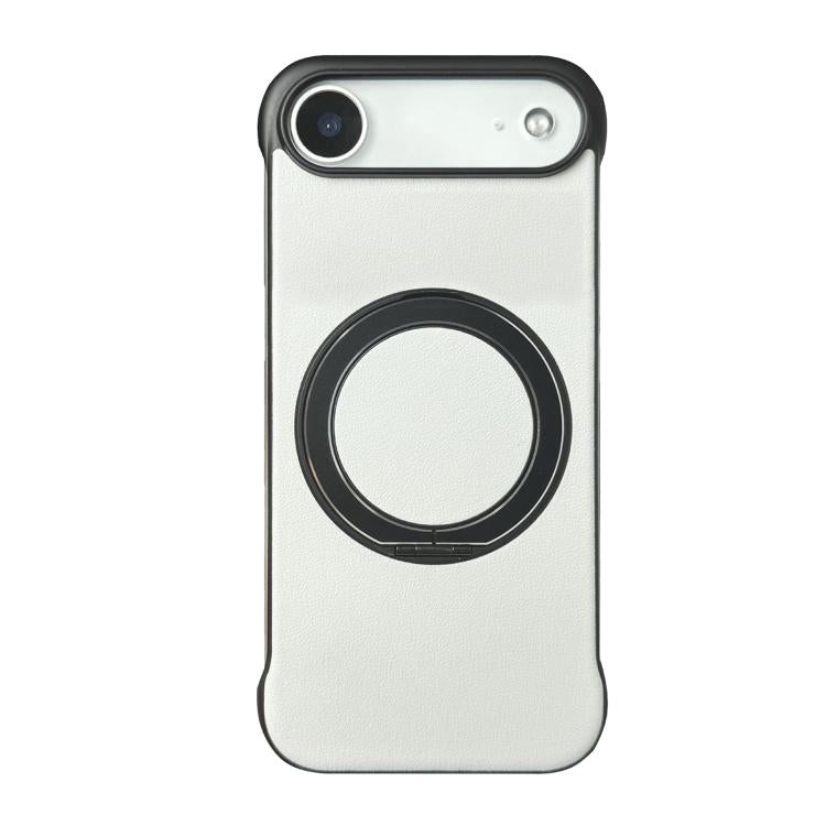 無框皮革紋PC MagSafe手機殼，適用於iPhone 17 Pro Max、iPhone 17 Pro、iPhone 17、iPhone Air、iPhone 16 Pro Max、iPhone 16 Pro