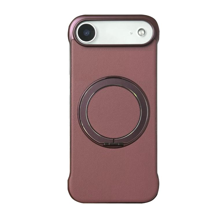 無框皮革紋PC MagSafe手機殼，適用於iPhone 17 Pro Max、iPhone 17 Pro、iPhone 17、iPhone Air、iPhone 16 Pro Max、iPhone 16 Pro