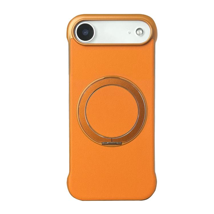 無框皮革紋PC MagSafe手機殼，適用於iPhone 17 Pro Max、iPhone 17 Pro、iPhone 17、iPhone Air、iPhone 16 Pro Max、iPhone 16 Pro