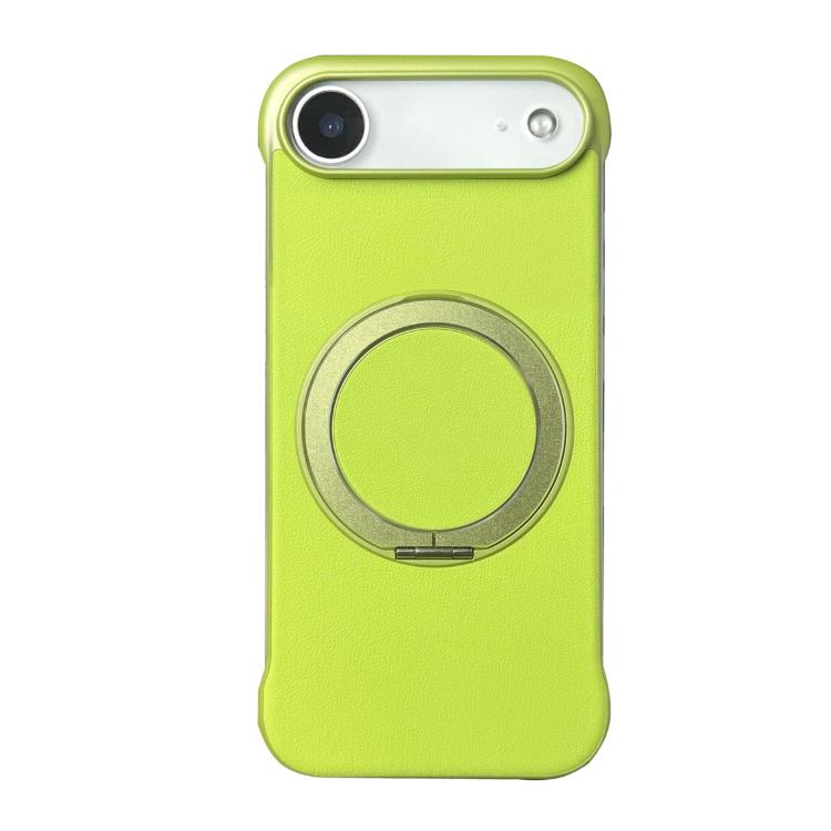 無框皮革紋PC MagSafe手機殼，適用於iPhone 17 Pro Max、iPhone 17 Pro、iPhone 17、iPhone Air、iPhone 16 Pro Max、iPhone 16 Pro