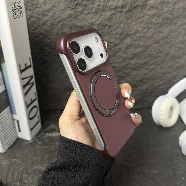 無框皮革紋PC MagSafe手機殼，適用於iPhone 16 Plus、iPhone 16、iPhone 15 Pro Max、iPhone 15 Pro、iPhone 15 Plus、iPhone 15