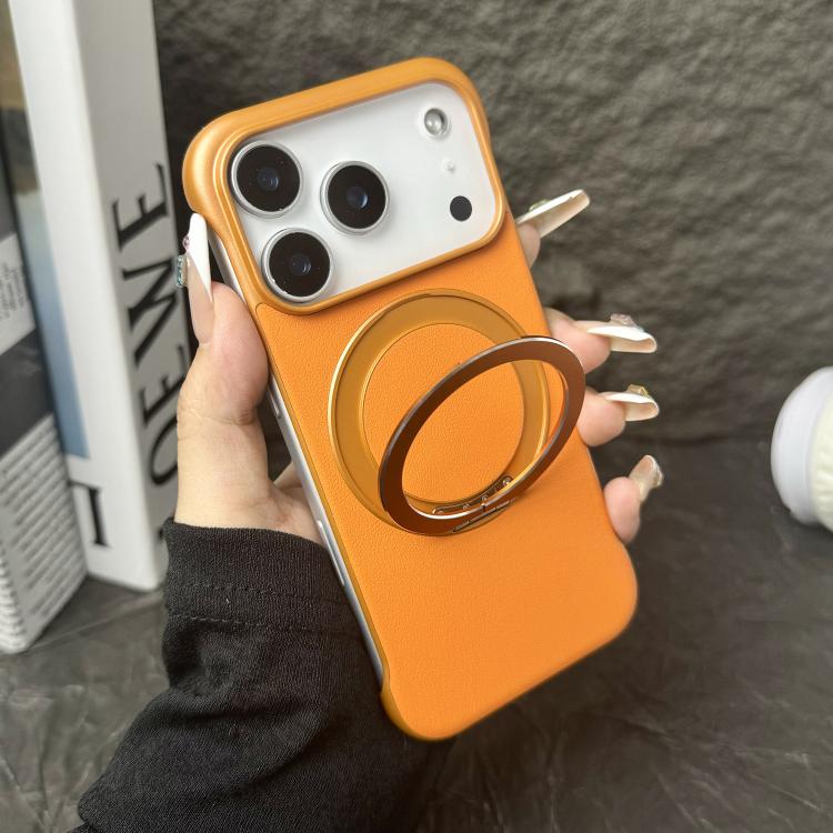 無框皮革紋PC MagSafe手機殼，適用於iPhone 14 Plus、iPhone 14、iPhone 14 Pro、iPhone 14 Pro Max、iPhone 13 Pro Max、iPhone 13 Pro
