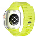 馬紋壓花單針磁吸矽膠錶帶，適用於 Apple Watch 46mm / 49mm / 45mm / 44mm