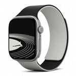 雙色荔枝紋磁性矽膠錶帶，適用於 Apple Watch 46mm / 49mm / 45mm / 44mm，適用於 Apple Watch 42mm / 41mm / 40mm / 38mm