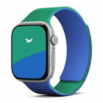 雙色荔枝紋磁性矽膠錶帶，適用於 Apple Watch 46mm / 49mm / 45mm / 44mm，適用於 Apple Watch 42mm / 41mm / 40mm / 38mm