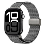 米蘭磁扣全鈦金屬錶帶，適用於 Apple Watch 46mm / 49mm / 45mm / 44mm