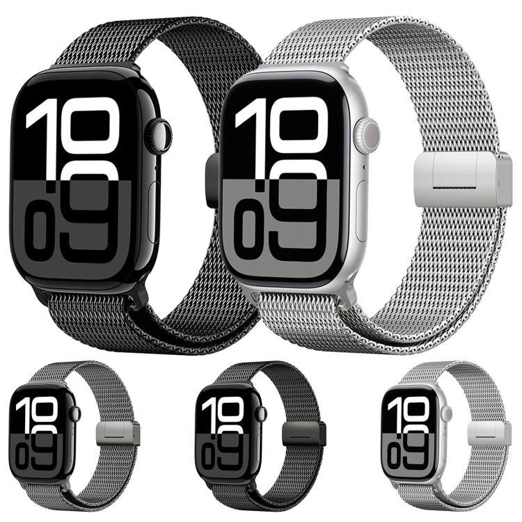 米蘭磁扣全鈦金屬錶帶，適用於 Apple Watch 46mm / 49mm / 45mm / 44mm