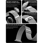 米蘭磁扣全鈦金屬錶帶，適用於 Apple Watch 46mm / 49mm / 45mm / 44mm