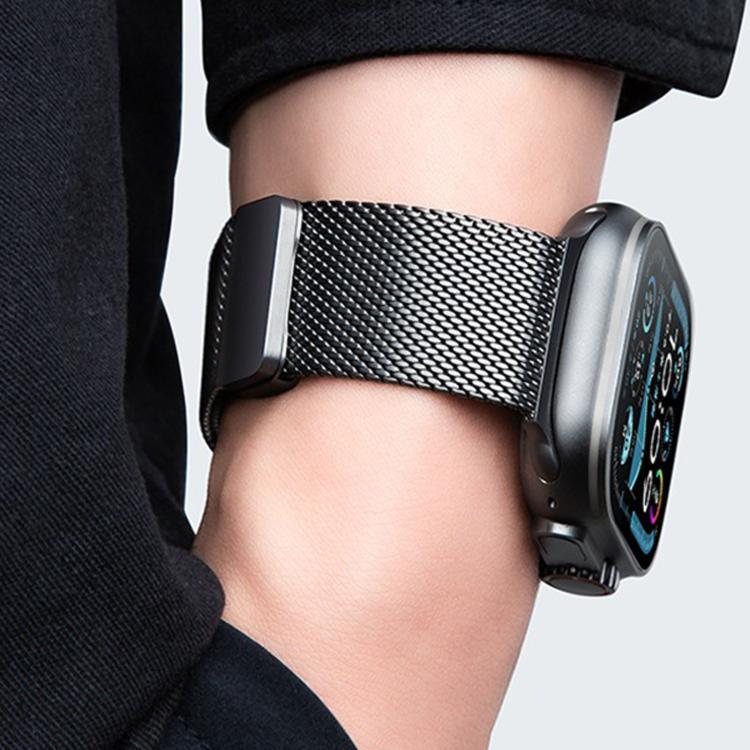 米蘭磁扣全鈦金屬錶帶，適用於 Apple Watch 46mm / 49mm / 45mm / 44mm