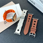 梯形扣孔矽膠錶帶，適用於 Apple Watch 46mm / 49mm / 45mm / 44mm，適用於 Apple Watch 42mm / 41mm / 40mm / 38mm