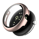 ENKAY Hat-Prince 全覆蓋鋼化玻璃膜一體成型 PC 錶殼，Google Pixel Watch 4 45mm，適用於 Google Pixel Watch 4 41mm