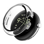 ENKAY Hat-Prince 全覆蓋鋼化玻璃膜一體成型 PC 錶殼，Google Pixel Watch 4 45mm，適用於 Google Pixel Watch 4 41mm