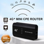 M10-LW 帶 RJ45 埠 WPS 功能 SIM 卡槽 WIFI6 便攜 4G 路由器 WiFi 熱點 美國版，M10-LW