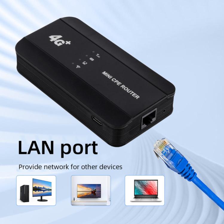 M10-LW 帶 RJ45 埠 WPS 功能 SIM 卡槽 WIFI6 便攜 4G 路由器 WiFi 熱點 美國版，M10-LW