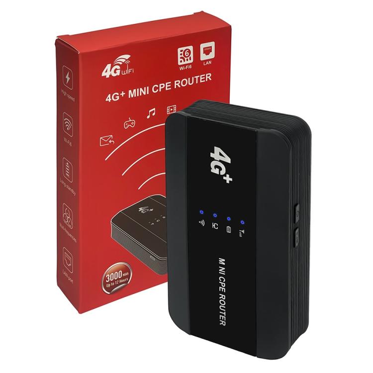M10-LW 帶 RJ45 埠 WPS 功能 SIM 卡槽 WIFI6 便攜 4G 路由器 WiFi 熱點 美國版，M10-LW