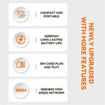 M34-E 亞歐版 便攜 4G WiFi 行動熱點 Type-C 150Mbps LTE Mifi 無線路由器，M34-E