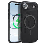 Kalebol碳纖維MagSafe手機殼，適用於iPhone 17 Pro Max、iPhone 17 Pro、iPhone 17、iPhone Air、iPhone 16 Pro Max、iPhone 16 Pro、iPhone 16 Plus、iPhone 16