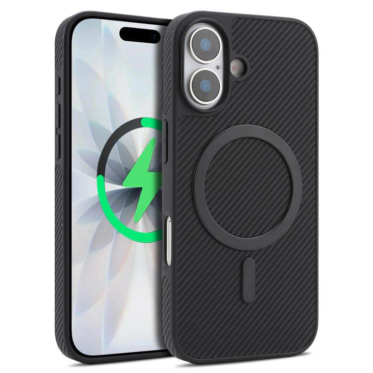Kalebol碳纖維MagSafe手機殼，適用於iPhone 17 Pro Max、iPhone 17 Pro、iPhone 17、iPhone Air、iPhone 16 Pro Max、iPhone 16 Pro、iPhone 16 Plus、iPhone 16