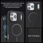Kalebol碳纖維MagSafe手機殼，適用於iPhone 17 Pro Max、iPhone 17 Pro、iPhone 17、iPhone Air、iPhone 16 Pro Max、iPhone 16 Pro、iPhone 16 Plus、iPhone 16