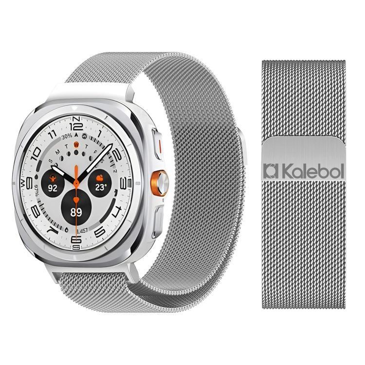 Kalebol 米蘭磁吸不鏽鋼錶帶，適用於 Samsung Galaxy Watch Ultra 47mm / Ultra 2025