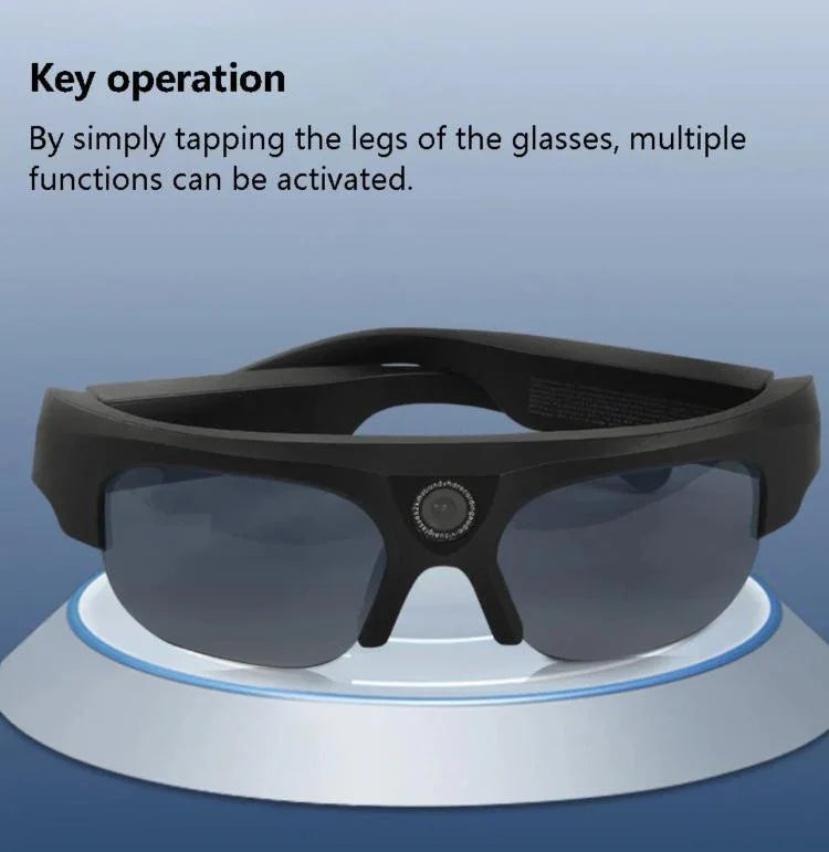 Multifunctional Video Camera Photo Recorder Bluetooth Smart Sports Glasses, With 256G 4-in-1 Card Reader, With 128G 4-in-1 Card Reader, With 64G 4-in-1 Card Reader, With 32G 4-in-1 Card Reader, With 16G 4-in-1 Card Reader