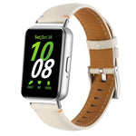 縫線尖尾皮革錶帶，適用於 Samsung Galaxy Fit 3