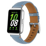 縫線尖尾皮革錶帶，適用於 Samsung Galaxy Fit 3