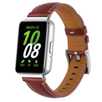 縫線尖尾皮革錶帶，適用於 Samsung Galaxy Fit 3