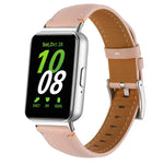 縫線尖尾皮革錶帶，適用於 Samsung Galaxy Fit 3