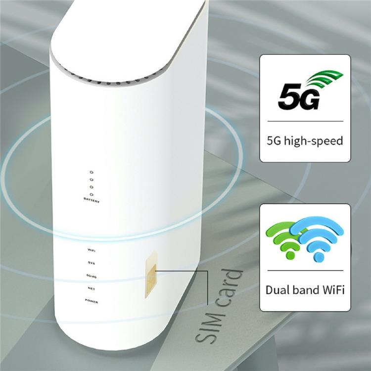 NR500 4000mAh 電池 5G CPE 路由器 SIM 卡槽 雙頻 WiFi 6 千兆無線中繼器，美規插頭，歐規插頭，英規插頭