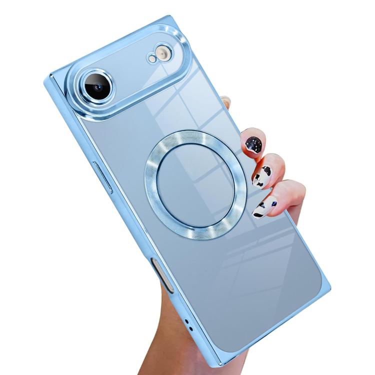 直角方形電鍍CD紋TPU MagSafe手機殼，適用於iPhone 17 Pro Max，適用於iPhone 17 Pro，適用於iPhone 17，適用於iPhone Air，適用於iPhone 16 Pro Max，適用於iPhone 16 Pro